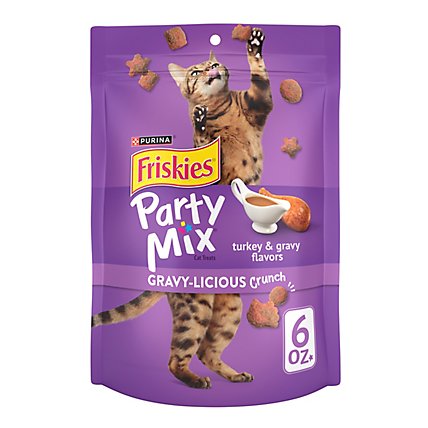 Purina Friskies Party Mix Turkey And Gravy Cat Treats - 6 Oz - Image 1