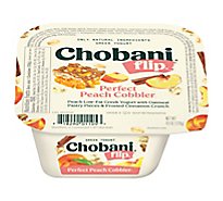 Chobani Flip Low-Fat Greek Yogurt Perfect Peach Cobbler - 4.5 Oz