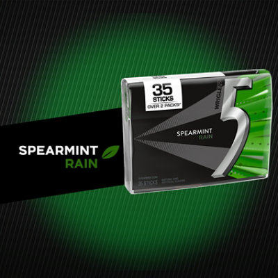 5 Gum Spearmint Rain Sugar Free Chewing Gum Pack - 35 Count - Image 3