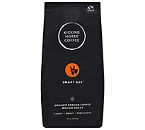 Kicking Horse Coffee Ground Medium Roast Smart Ass - 10 Oz