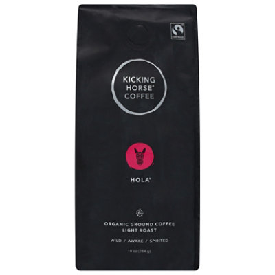 Kicking Horse Coffee Ground Light Roast Hola - 10 Oz