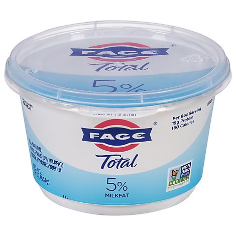 FAGE Total 5% Milkfat Plain Greek Yogurt - 16 Oz