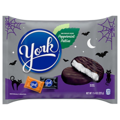 York Dark Chocolate Peppermint Patties Halloween Candy Bag - 11.4 Oz - Image 3