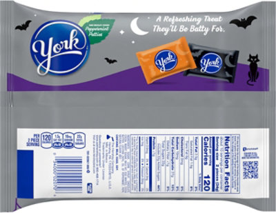 York Dark Chocolate Peppermint Patties Halloween Candy Bag - 11.4 Oz. - Image 6