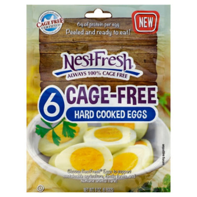 Nestfresh Cage Free Hard Cooked Eggs - 6 Count