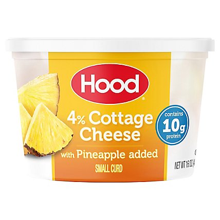 Hood Regular Cottage Cheese With Pineapple - 16 Oz - Image 1