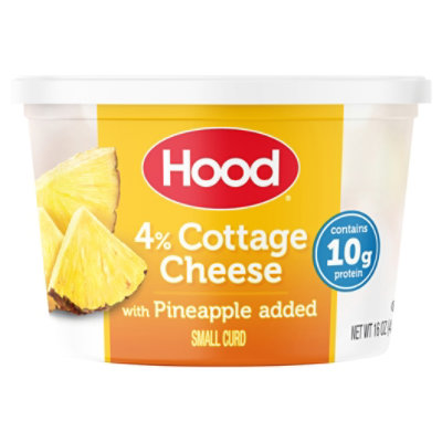 Hood Cottage Cheese with Pineapple - 16 Oz - Image 1