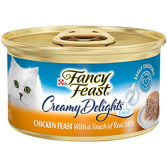 Fancy Feast Cat Food Wet Creamy Delights Chicken - 3 Oz