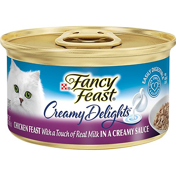 Fancy Feast Cat Food Wet Creamy Delights Chicken - 3 Oz