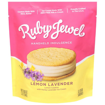 Ruby Jewel Ice Cream Sandwich Lemon Cookie With Honey Lavender - 5 Oz - Image 3