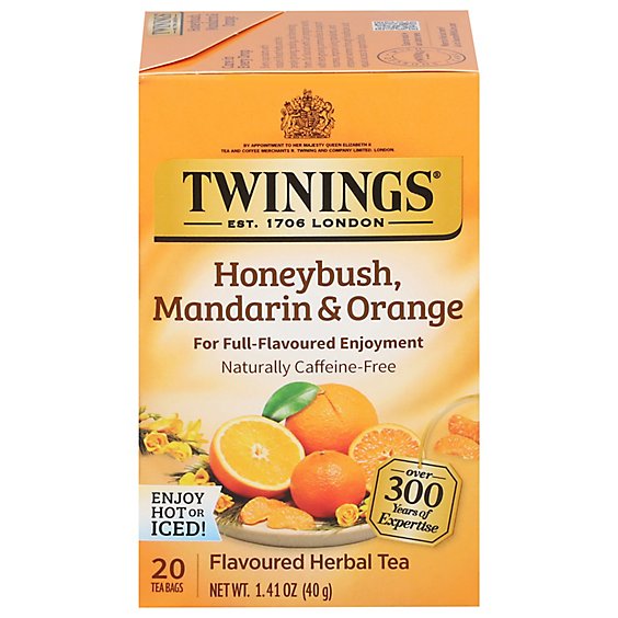 Twining Honeybush Mandarin Orange - 20 Count