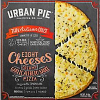 Urban Pie Pizza Co Pizza Thin Crust Brady St Eight Cheese Creamy Garlic Alfredo Frozen - 16.2 Oz - Image 2