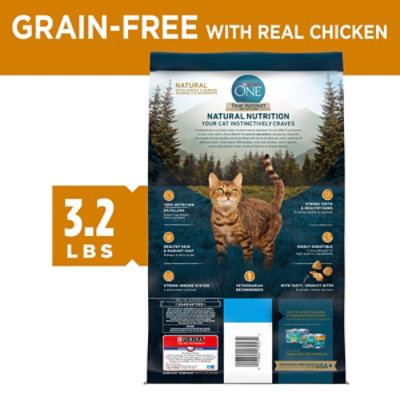 Purina ONE Chicken Dry Cat Food - 3.2 Lb - Image 2