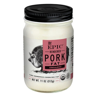 Epic Cooking Fat Organic Pork Fat - 11 Oz