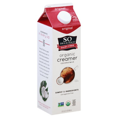 Soy Creamer, Original, Smooth, Lusciously Creamy Dairy Free and Gluten Free  Creamer From the No. 1 Brand of Plant Based Creamers, 32 FL OZ Carton at  Whole Foods Market