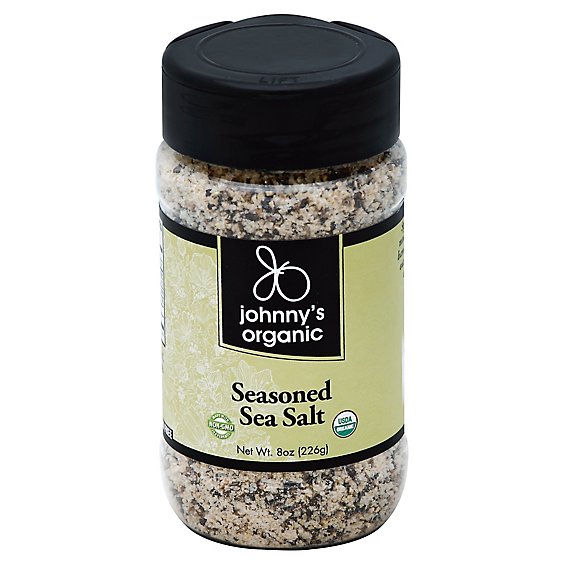 Johnnys Orgnc Season Sea Salt - 8 Oz