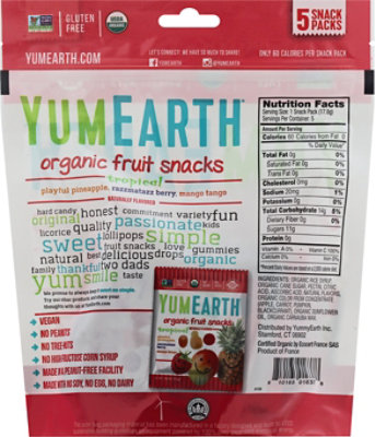 Yummyearth Fruit Snck Tropical 3.1 Pz - Each - Image 6