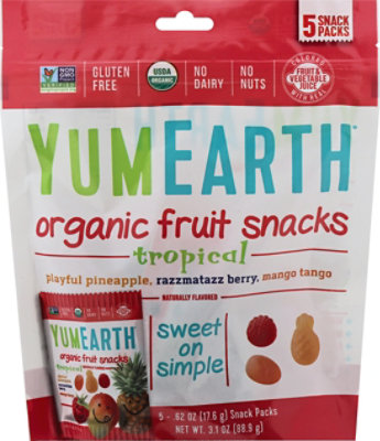 Yummyearth Fruit Snck Tropical 3.1 Pz - Each - Image 2