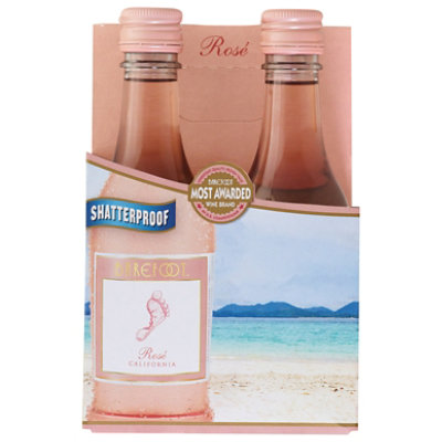 Barefoot Cellars Rose Wine -4-187 Ml - Image 2