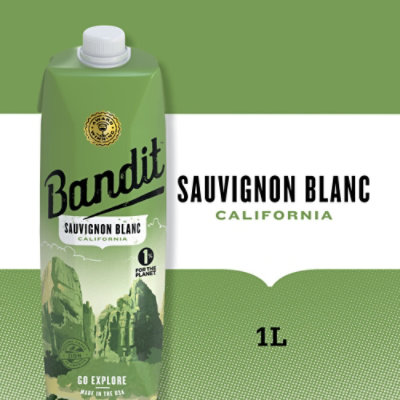 Bandit Sauvignon Blanc White Wine Tetra Pak - 1 Liter