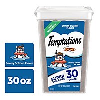 Temptations Salmon Dry Cat Food - 30 Oz - Image 1