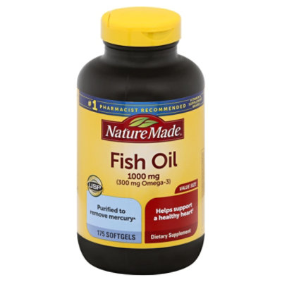  Nature Made Fish Oil 1000mg - 175 Count 