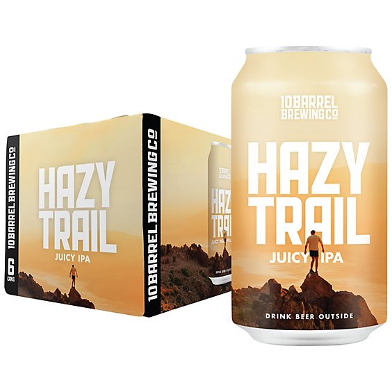 10 Barrel Brewing Co. Hazy Trail Juicy IPA Cans - 6-12 Fl. Oz.