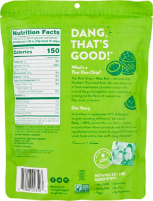 Dang Stick Rice Chips Coconut Crunch - 3.5 Oz - Image 6