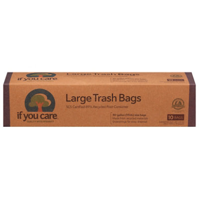 10 gallon trash bags, Certified
