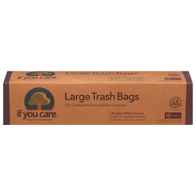 If You Ca Bag Trsh 30gal Lrg Drwstrng - 10  Count - Image 1