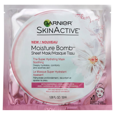 Garnier Moisture Bomb Soothing Sheet Mask - Each