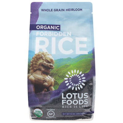 Lotus Foods Organic Rice Forbidden Bag - 15 Oz - Image 3