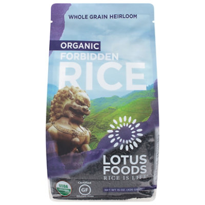 Lotus Foods Organic Rice Forbidden Bag - 15 Oz