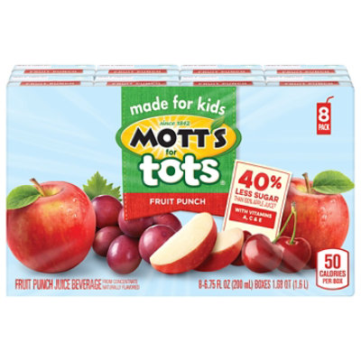 ◎8月特典◎ꕤ*˸ハチミツ柚出品✻*˸ꕤ Motts For Tots Fruit Punch Juice Box - 8-6.75 Fl. Oz. - tomthumb