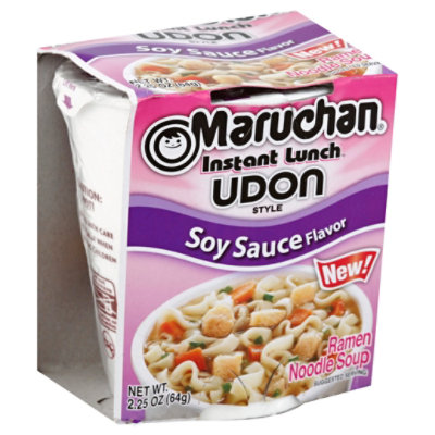 Maruchan Instant Lunch Ramen Noodle Soup Soy Sauce Flavor Udon Style