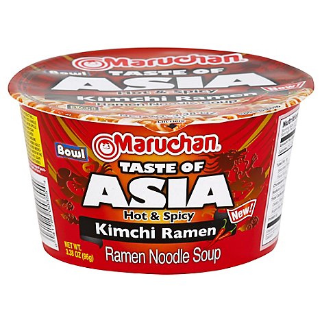 Maruchan Taste of Asia Ramen Noodle Soup Kimchi Hot & Spicy - 3.38 Oz