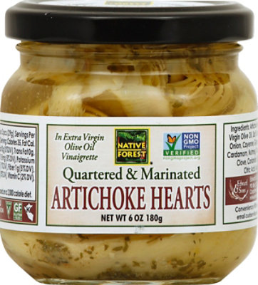 NATIVE FOREST Organic Artichoke Hearts Marinated & Quartered - 6.5 Oz - Image 2