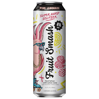 Fruit Smash Hard Seltzer Pink Lemonade In A Can - 6-12 Fl. Oz. - Image 3