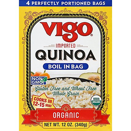 Vigo Organic Boil In Bags Quinoa 4 Count - 12 Oz - Image 2