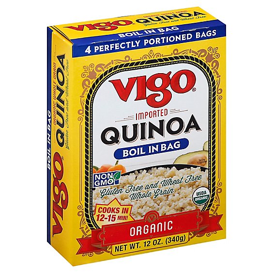 Vigo Organic Boil In Bags Quinoa 4 Count - 12 Oz