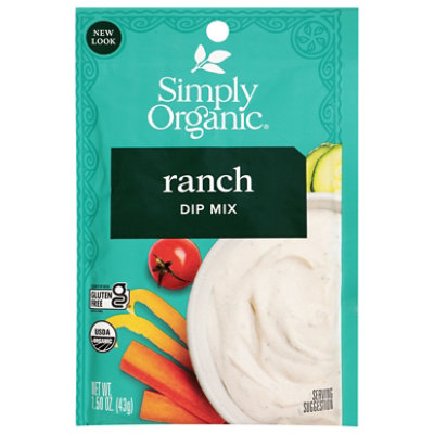Simply Org Dip Mix Ranch Org - 1.5 Oz