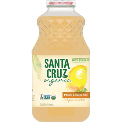 Santa Cruz Organic 100% Pure Lemon Juice - 32 Fl. Oz. - Image 1