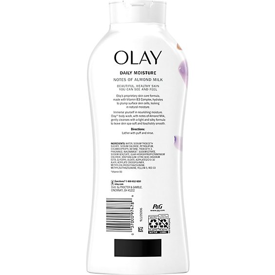 Olay Daily Body Wash Moisture With Almond Milk - 22 Fl. Oz.