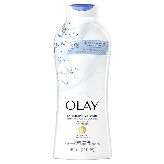 Olay Exfoliating Moisture Body Wash with Sea Salts - 22 Fl. Oz.