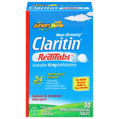 Claritin Reditabs Antihistamine Tablets For Juniors & Up 10mg - 30 Count