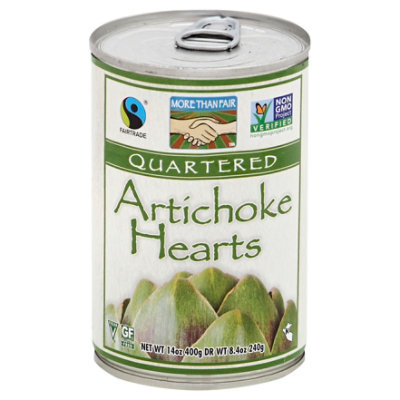 More Than Fair Artichoke Hearts Quartered - 14 Oz