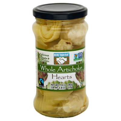 More Than Fair Artichoke Hearts Whole - 9.8 Oz