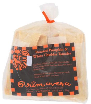 Primavera Roasted Pumpkin Tamales - 4 Count