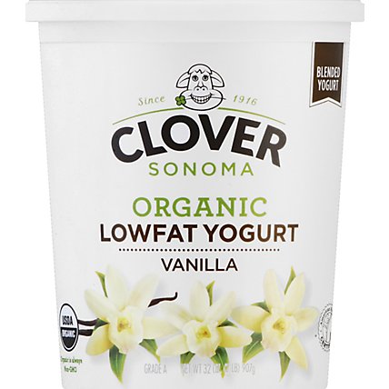 Clover Sonoma Vanilla Lowfat Yogurt - 32 Oz - Image 2