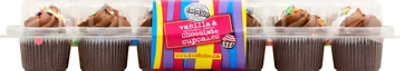 Two-Bite Cupcake Mini Vanilla Chocolate 24 Count - 20 Oz - Image 2